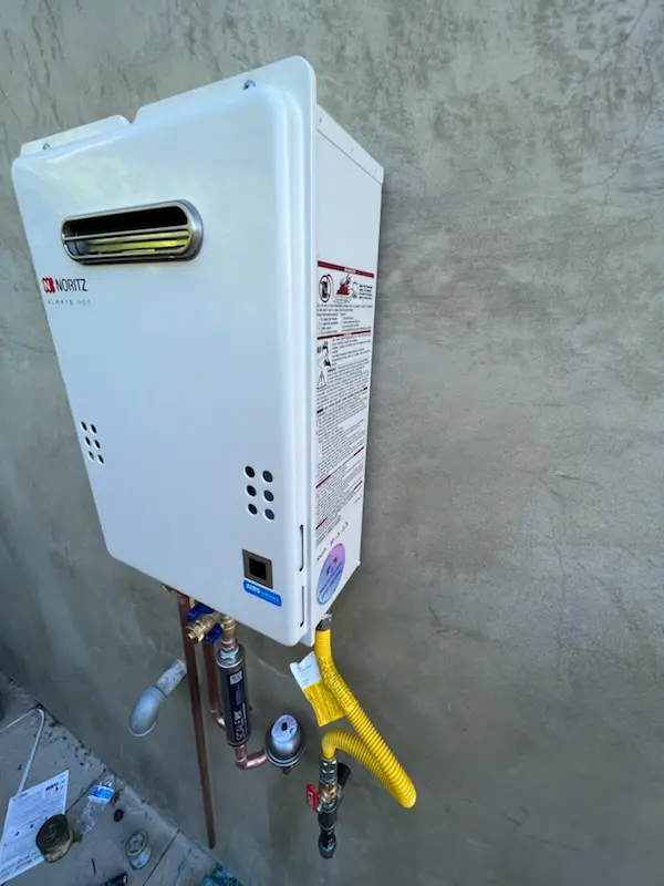 Tankless water heater installation for Halfway homes